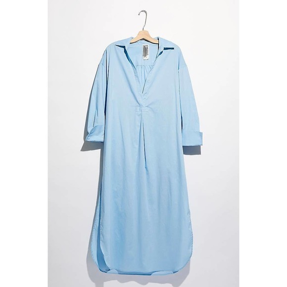 New Free People Eva Plunging Shirt Dress - Picture 3 of 4